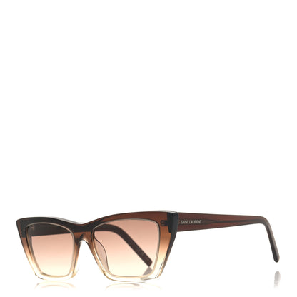 Saint Laurent Acetate Mica Cat Eye Sunglasses SL 276 Brown 1 of 8