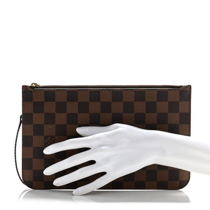 Louis Vuitton Damier Ebene Neverfull MM GM Pochette 2 of 9
