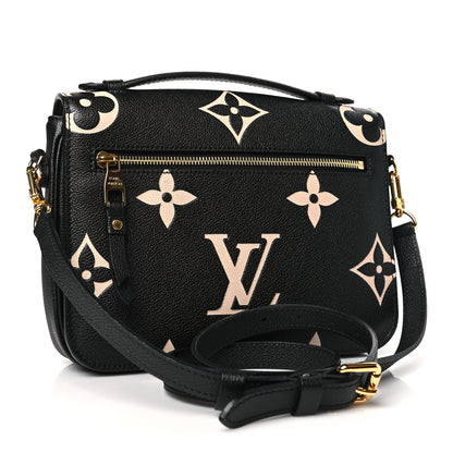 Louis Vuitton Empreinte Monogram Giant Pochette Metis Black Beige 3 of 9