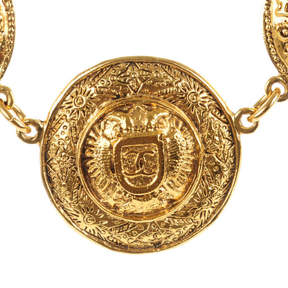 Chanel Medallion Necklace Gold 3 of 6