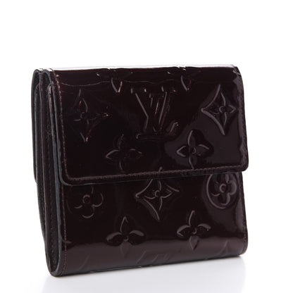 Louis Vuitton Vernis Elise Wallet Amarante 2 of 9