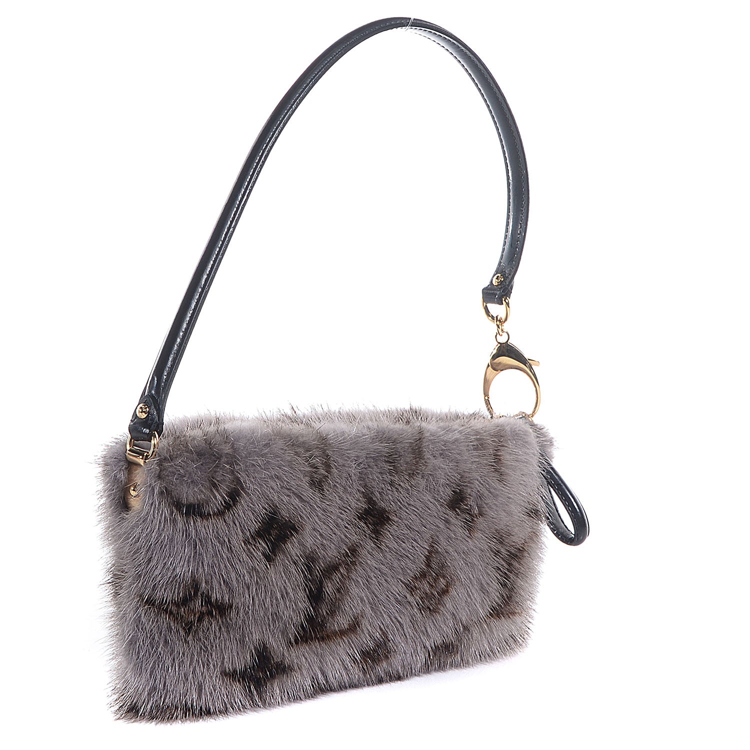 Louis Vuitton Monogram Mink Vison Milla MM Grey 3 of 7