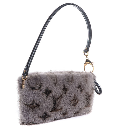 Louis Vuitton Monogram Mink Vison Milla MM Grey 3 of 7