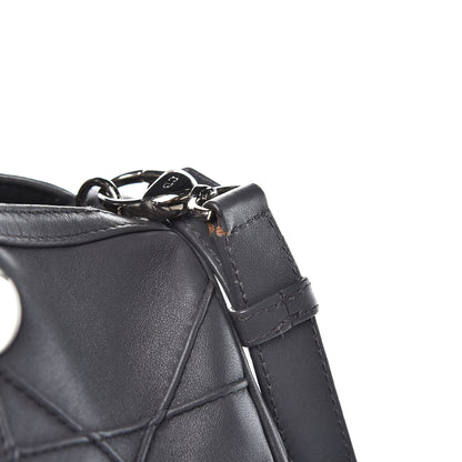 Christian Dior Lambskin Cannage Granville Polochon Grey 14 of 20