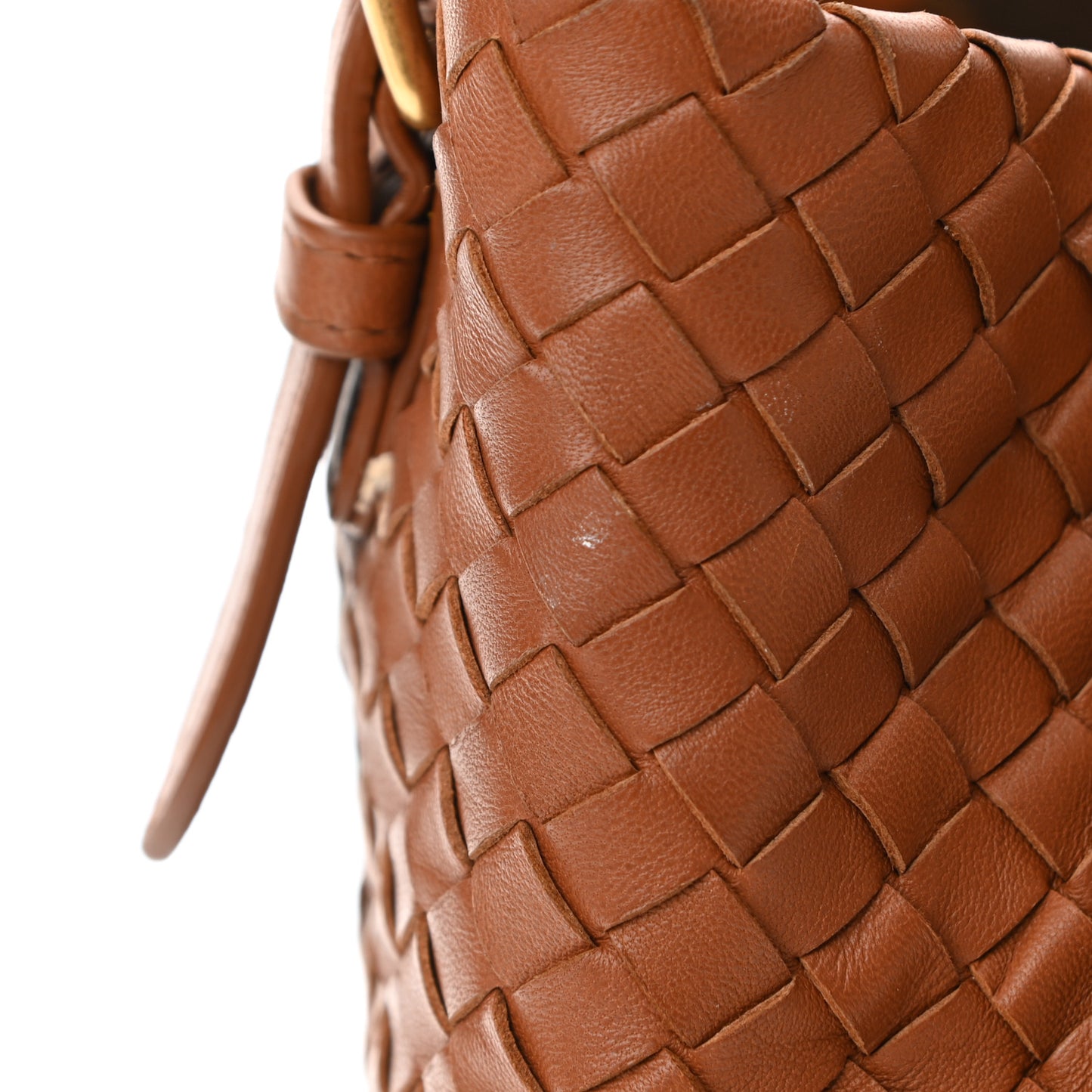 Nappa Intrecciato Seamless Tote Dark Calvados