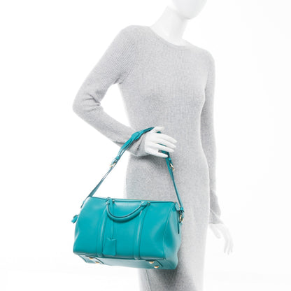 Louis Vuitton Calfskin SC Bag PM Turquoise 2 of 8