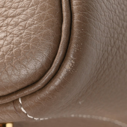 Hermes Taurillon Clemence Lindy 26 Etoupe 11 of 12