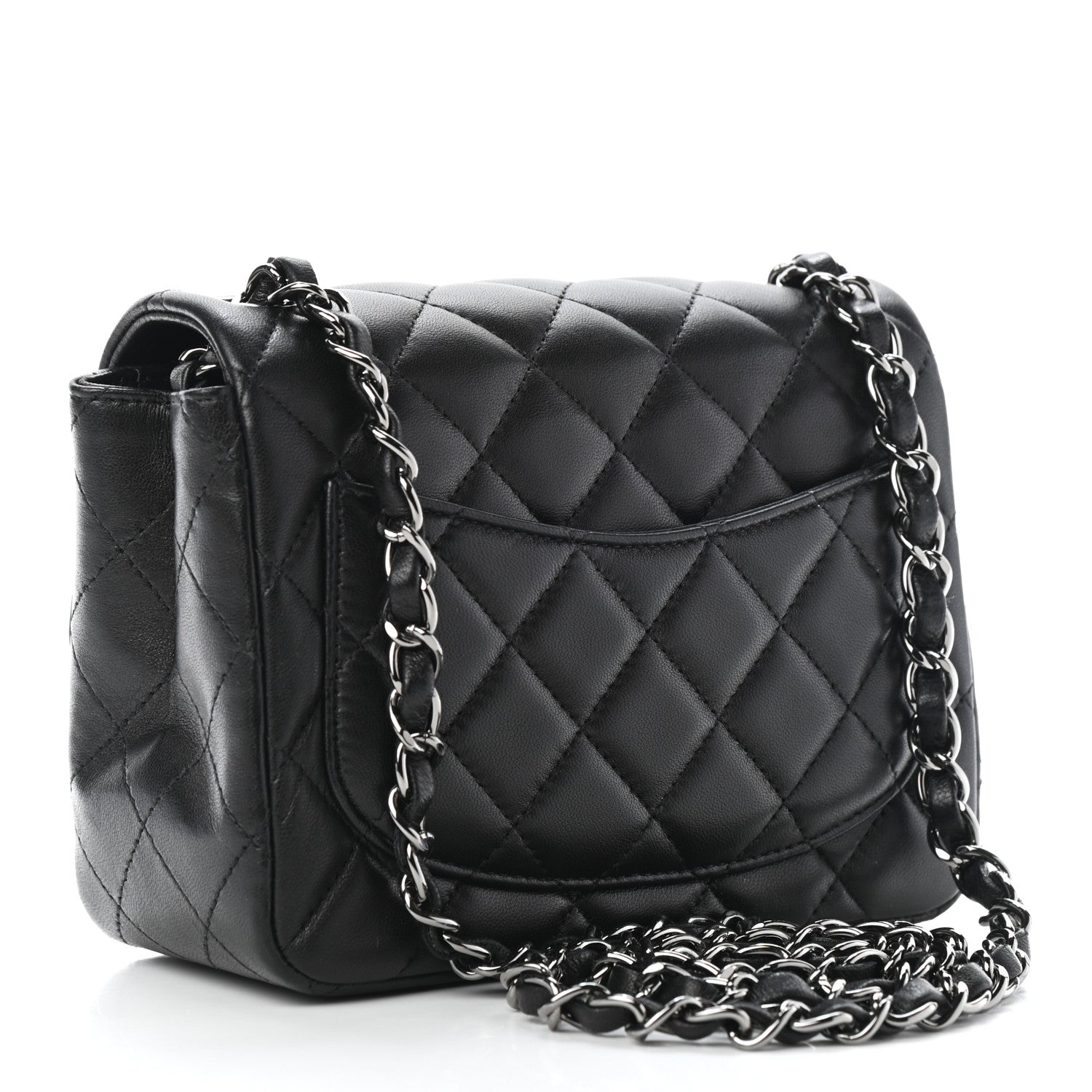 Chanel Lambskin Quilted Mini Square Flap Black 3 of 9