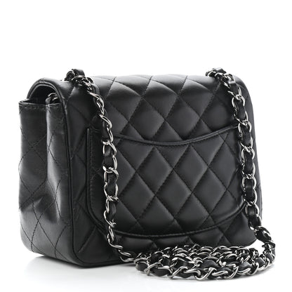 Chanel Lambskin Quilted Mini Square Flap Black 3 of 9