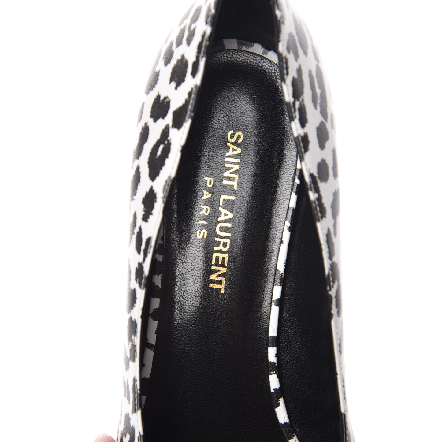 Soft Calfskin Baby Cat Paris 50 Pumps 38.5 Bianco White Black