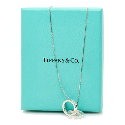 Tiffany Sterling Silver 1837 Interlocking Circles Pendant Necklace 7 of 7