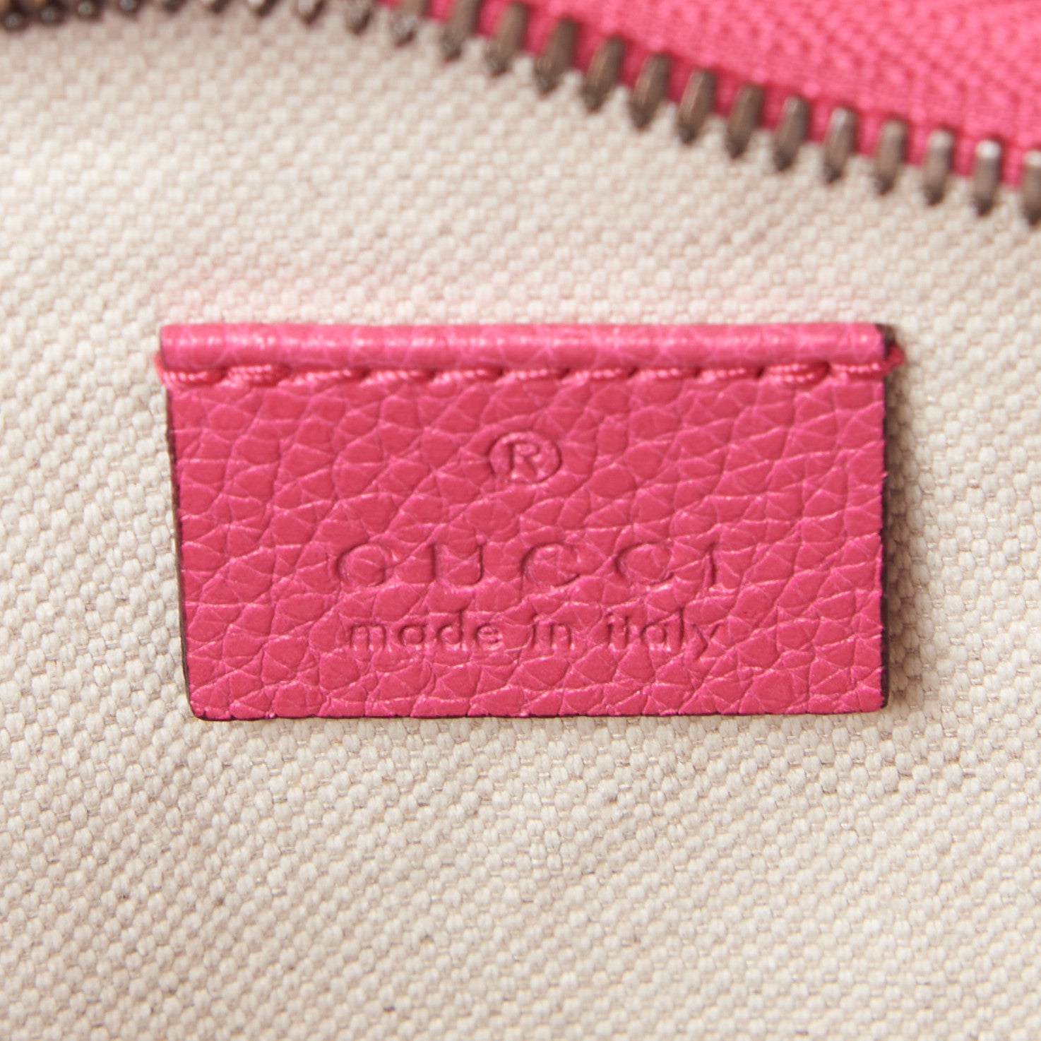 Gucci Grained Calfskin Logo Belt Bag Pink 6 of 9