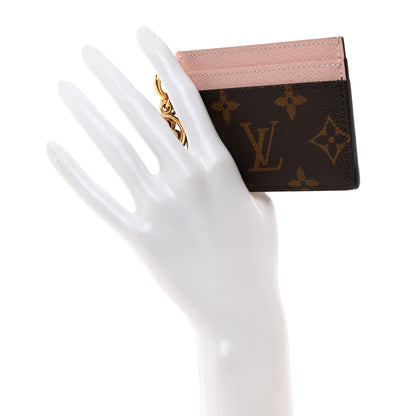 Louis Vuitton Monogram LV Charms Card Holder Rose Ballerine 2 of 6