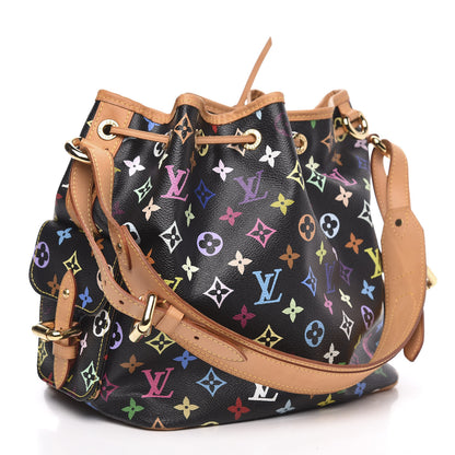 Louis Vuitton Monogram Multicolor Petit Noe Black 3 of 11