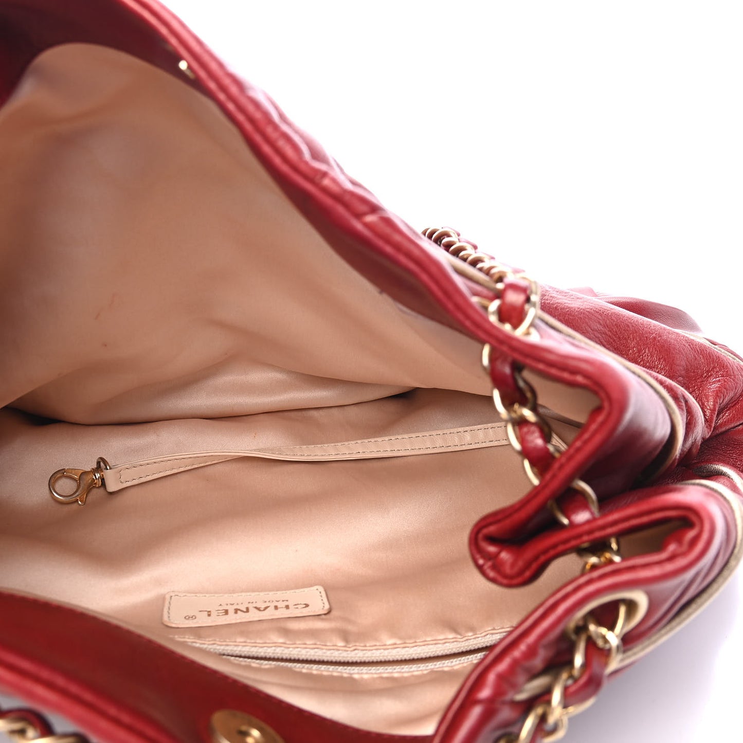 Lambskin Constructivism Tote Red