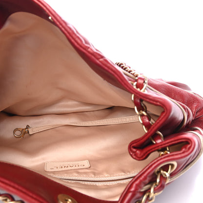 Chanel Lambskin Constructivism Tote Red 4 of 4