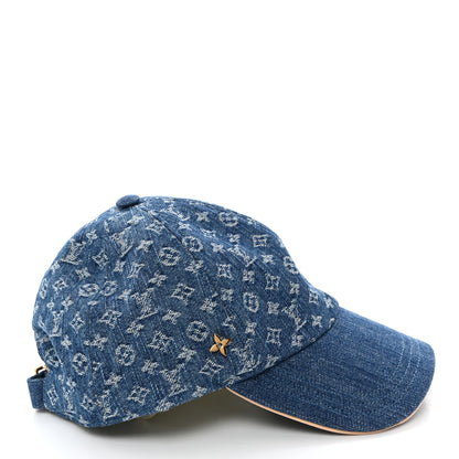 Louis Vuitton Monogram Denim LV Remix Cap Blue 5 of 8