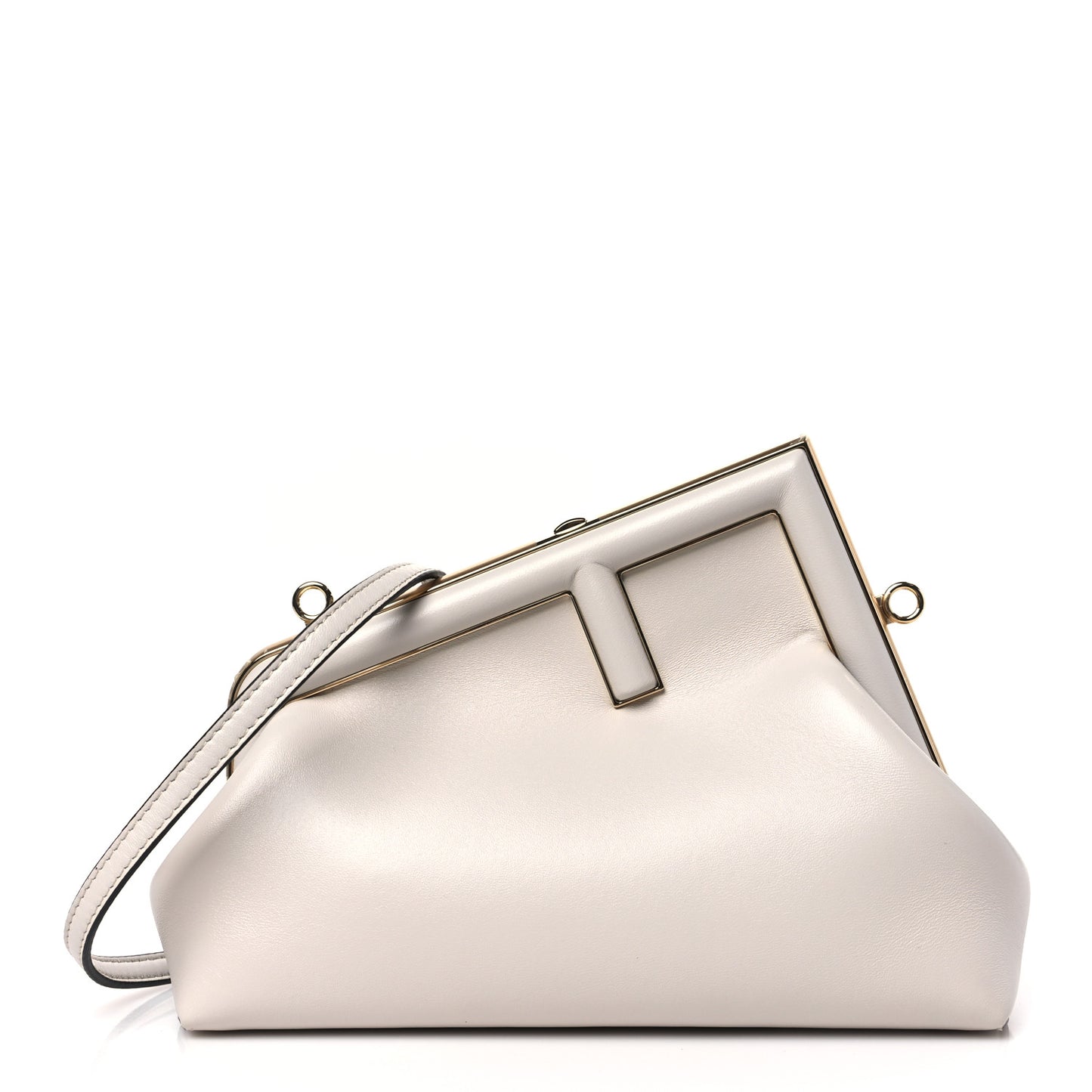 Shiny Nappa Small Fendi First Ghiaia