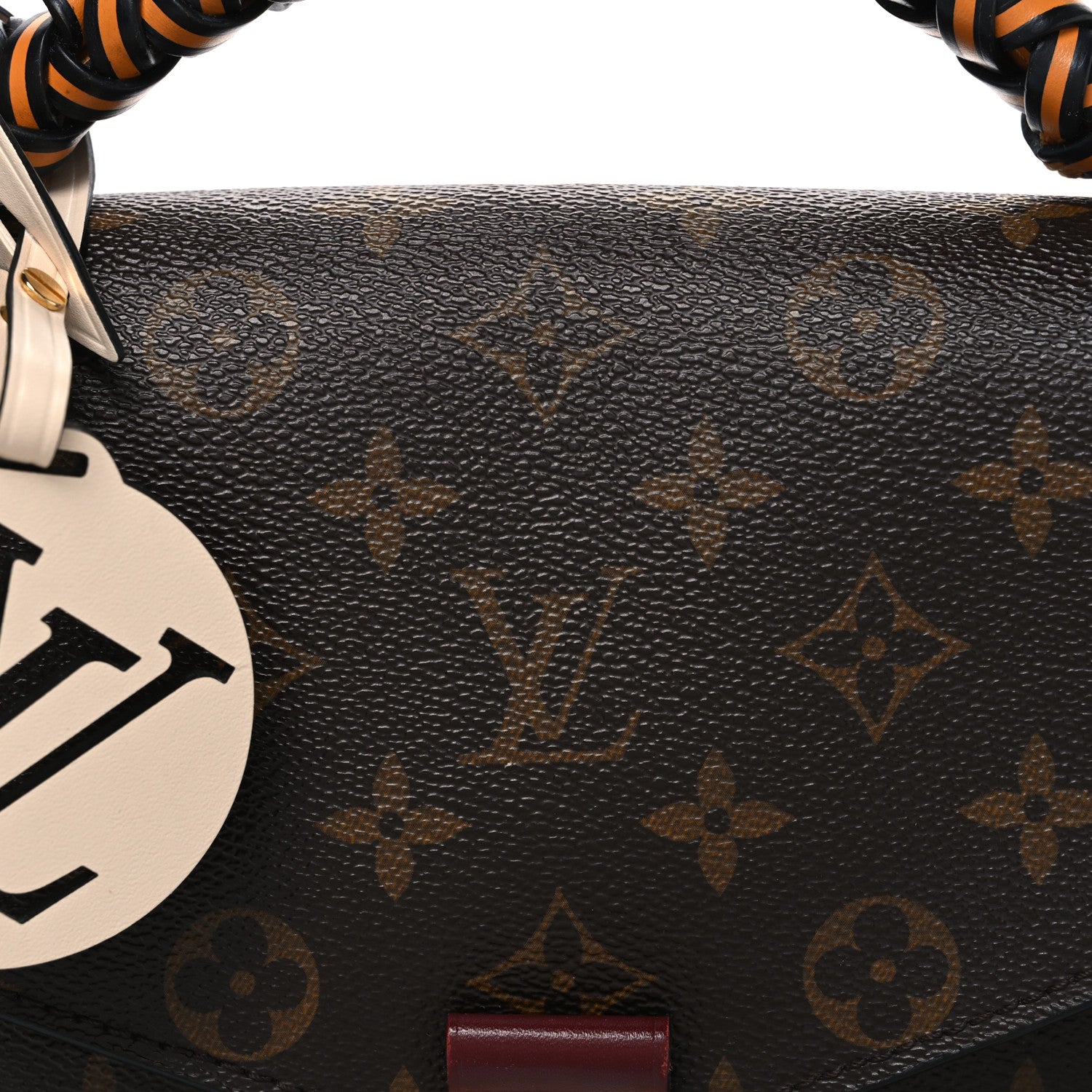 Louis Vuitton Monogram Braided Pochette Metis Safran 8 of 11