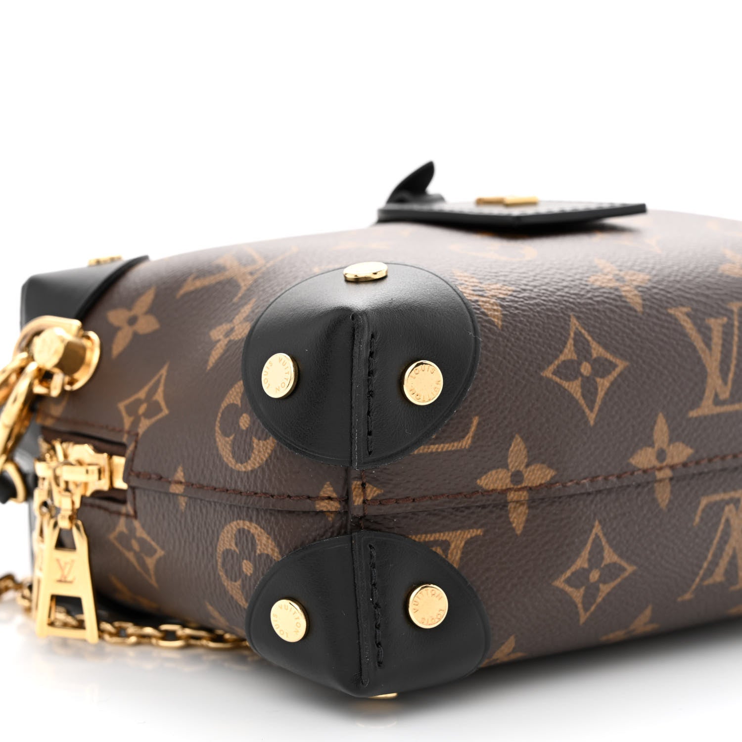 Louis Vuitton Monogram Petite Malle Souple Black 9 of 10