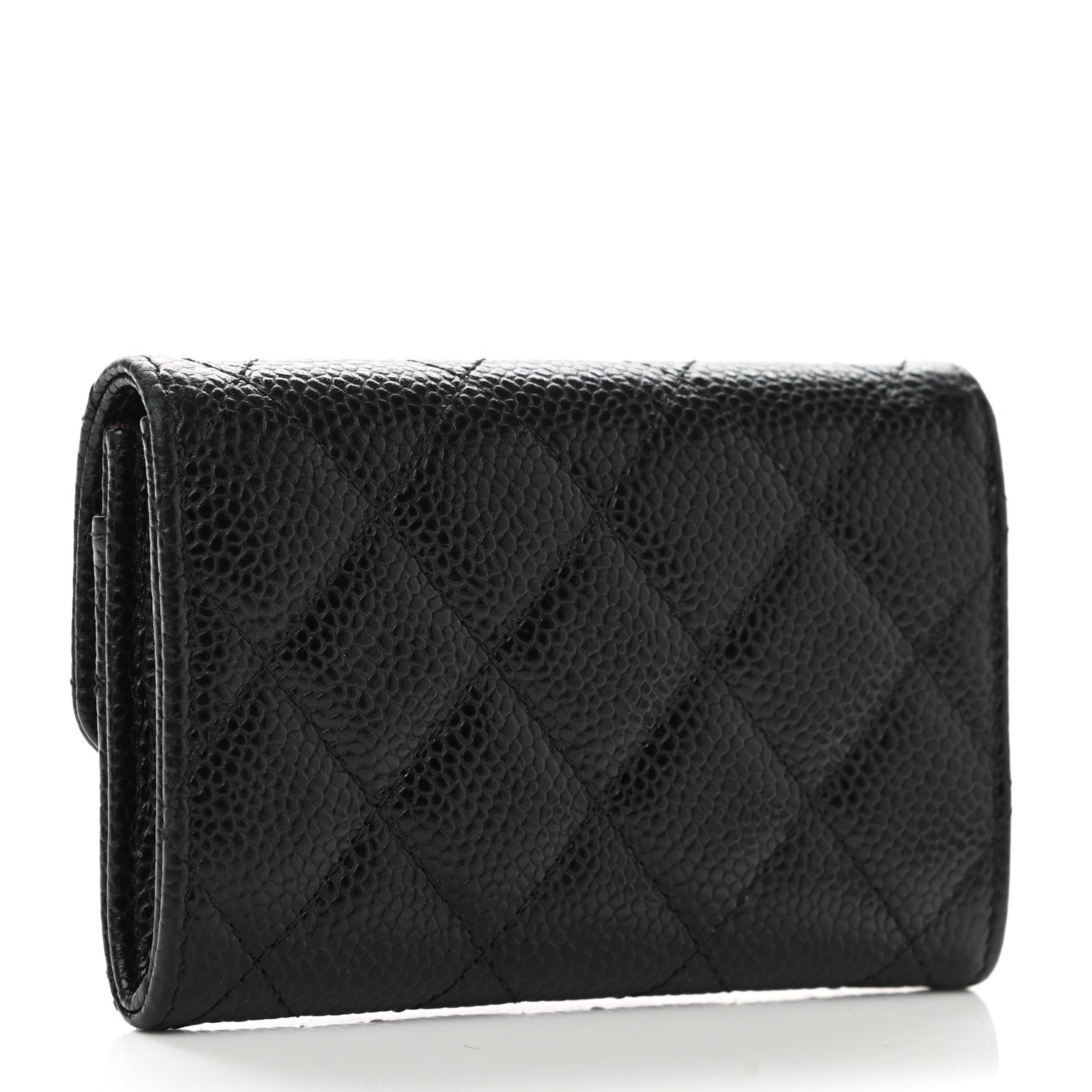 Chanel Caviar Quilted Flap Card Holder Black 3 of 9