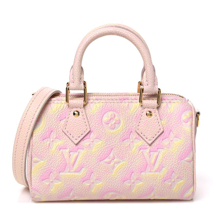 Louis Vuitton Empreinte Monogram Summer Stardust Nano Speedy Pink 1 of 9
