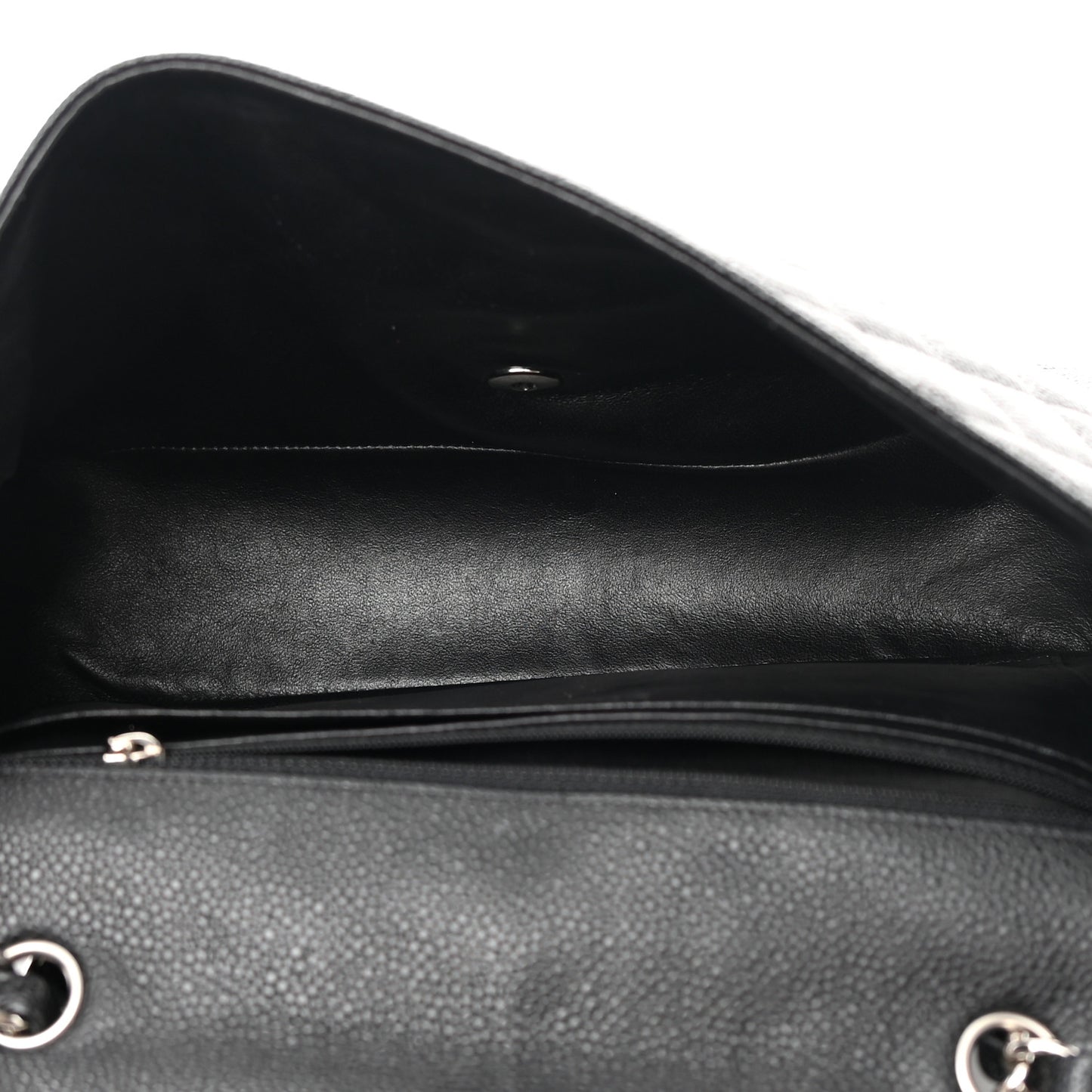 Caviar Quilted Jumbo Single Flap Black