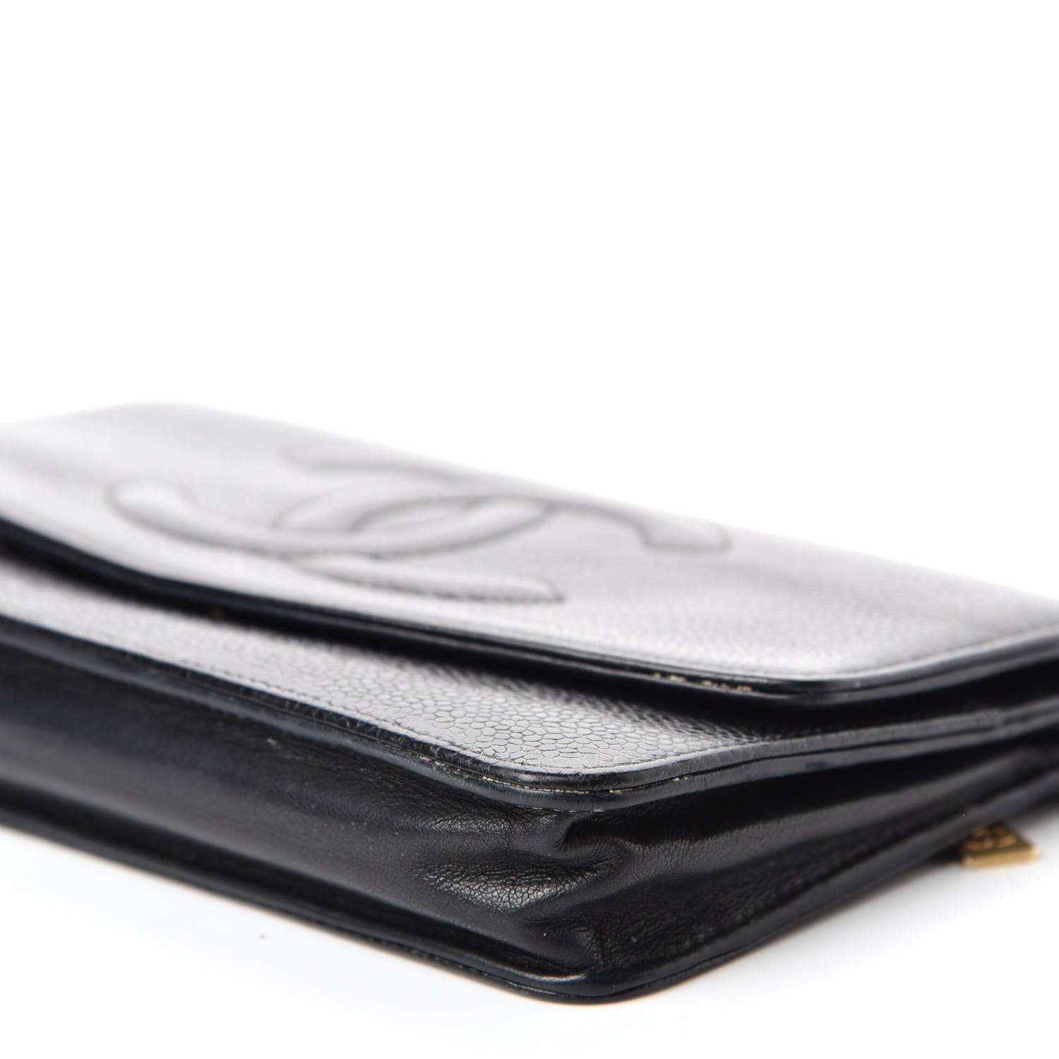 Chanel Caviar Timeless CC Wallet On Chain WOC Black 7 of 16