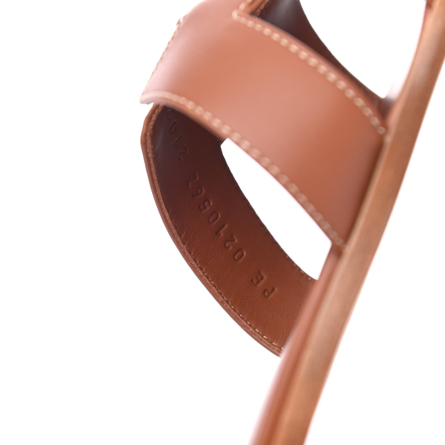 Hermes Box Calfskin Oran Sandals 39 Gold 8 of 11