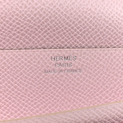 Hermes Epsom Bearn Gusset Wallet Mauve Pale 7 of 9