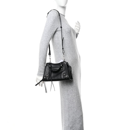 Balenciaga Smooth Calfskin Silver Hardware XS Neo Classic City Black 2 of 10