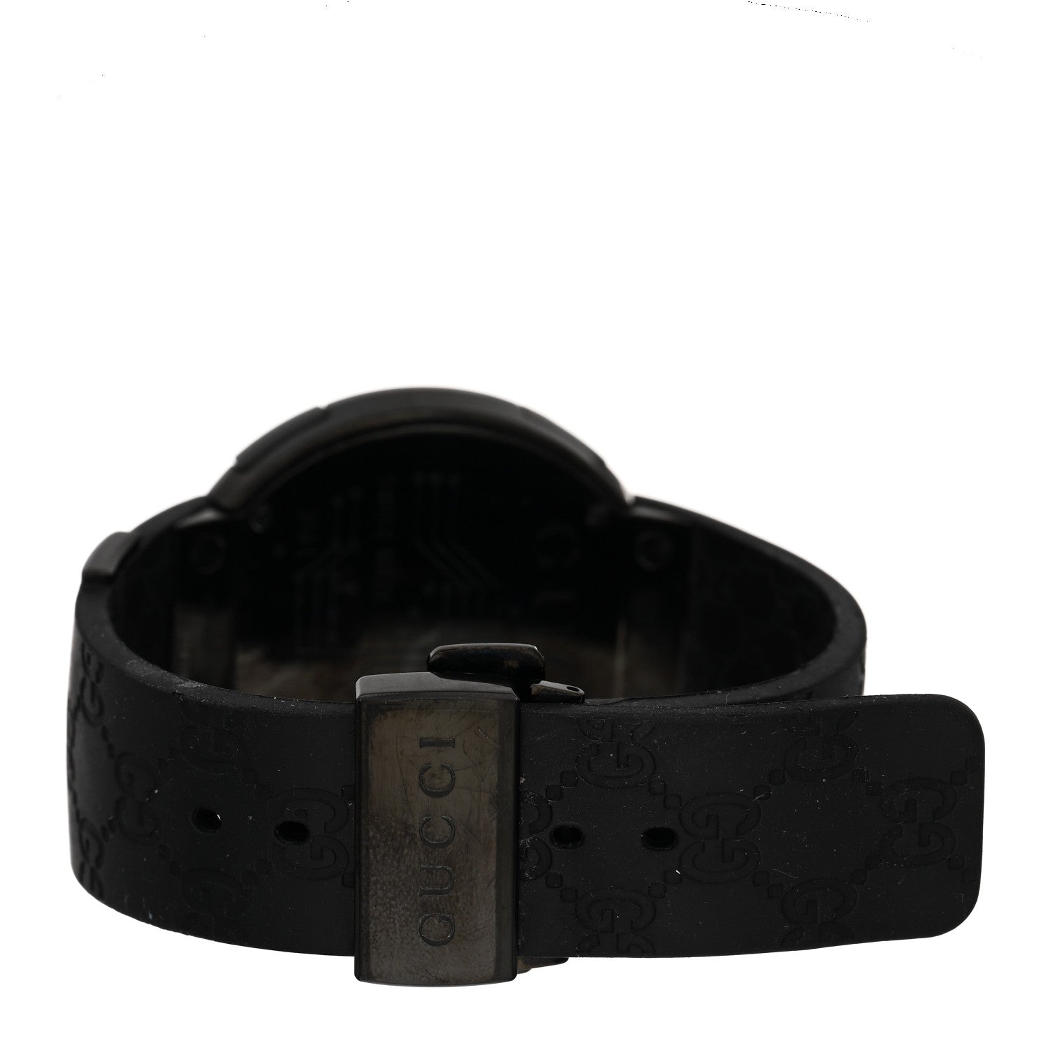 Gucci Stainless Steel Rubber 45mm Digital I-Gucci Web Watch Black 3 of 4