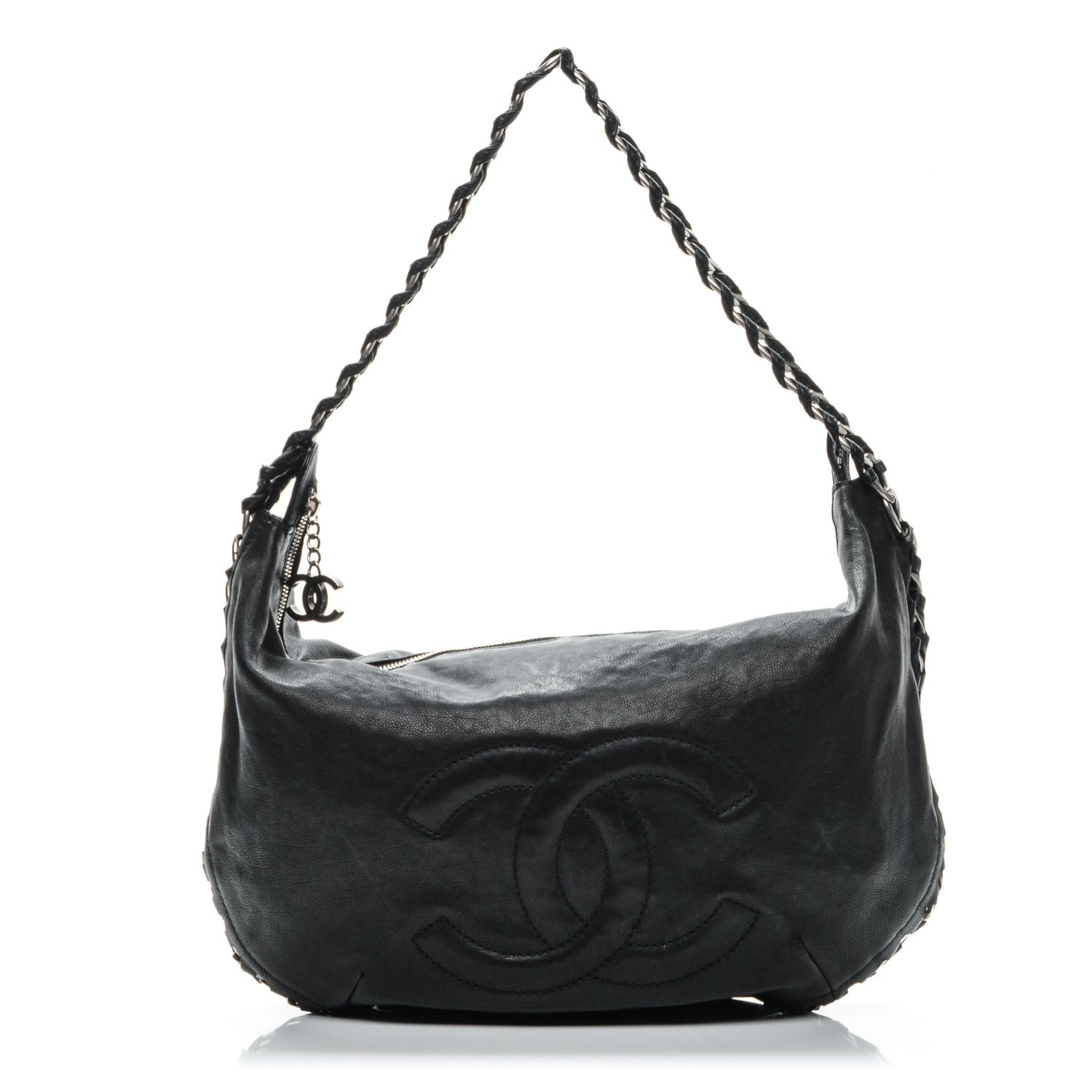 Chanel Calfskin Modern Chain Hobo Black 1 of 8