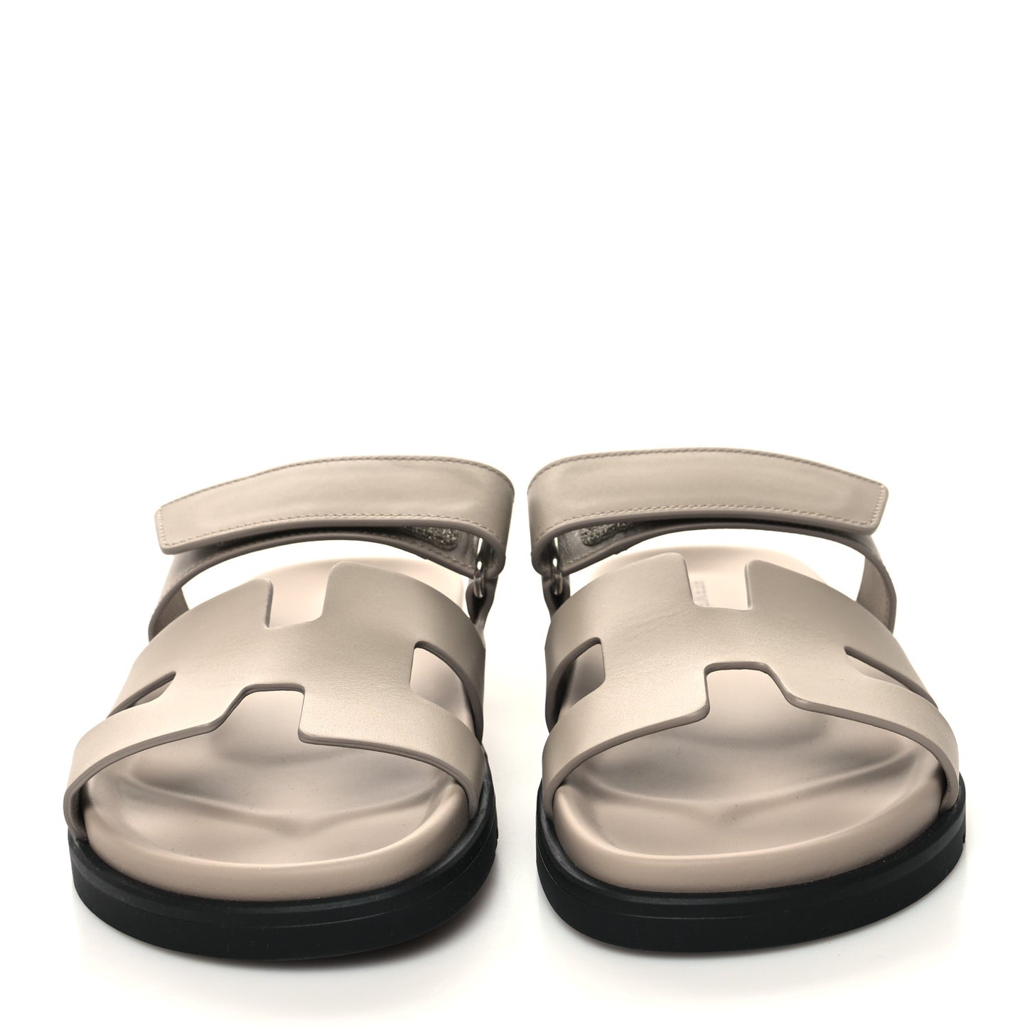 Calfskin Womens Chypre Sandals 37 Beige Mastic