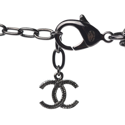 Chanel Multi Strand Chain Necklace Gold Black 4 of 4