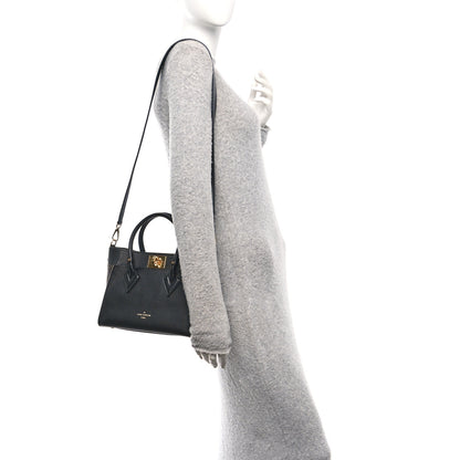Louis Vuitton Calfskin Monogram On My Side PM Black 2 of 12