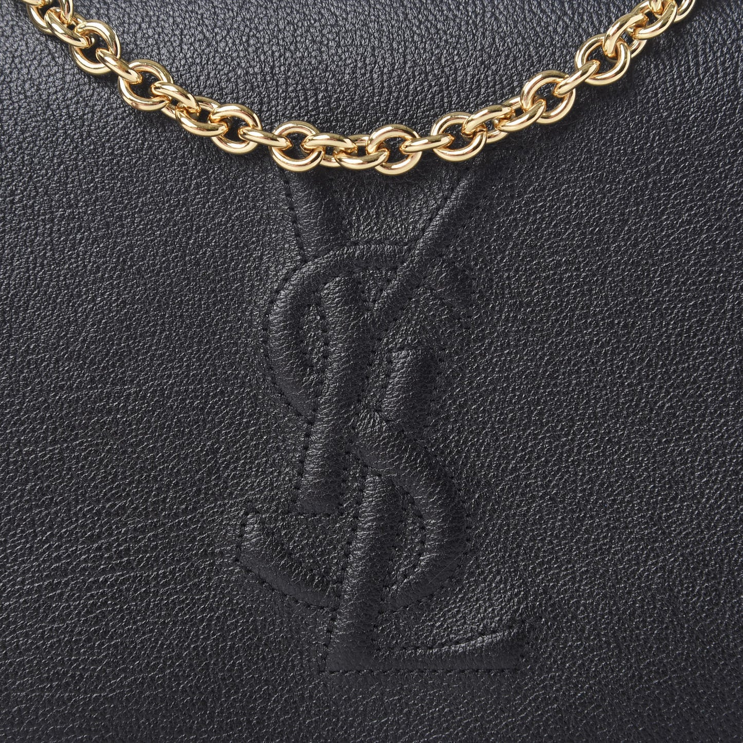 Calfskin Monogram Belle de Jour Chain Clutch Black