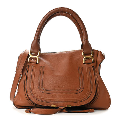 Chloe Calfskin Medium Marcie Satchel Tan 1 of 8