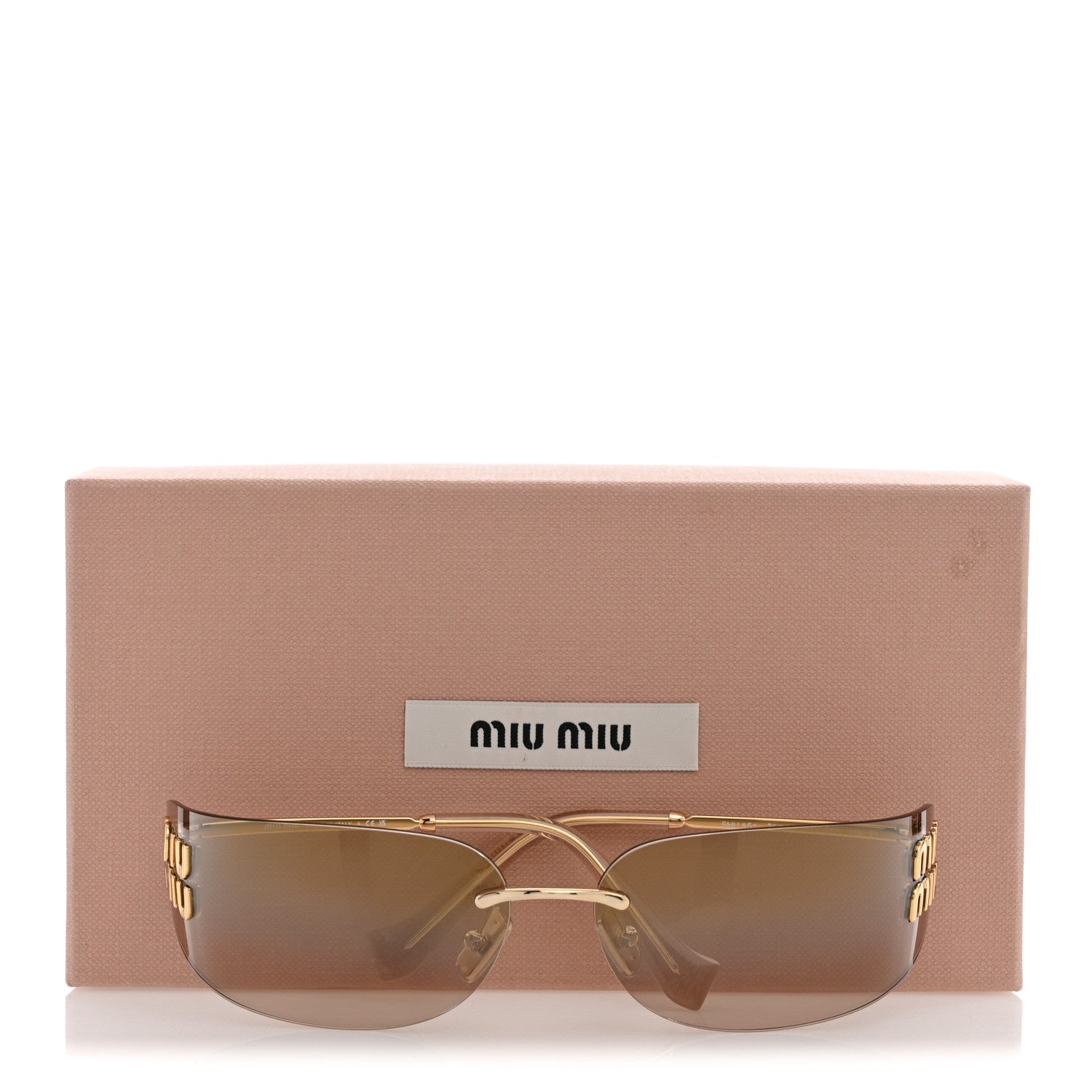 Miu Miu Metal Aube Sunglasses SMUA51 Gold 7 of 7