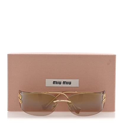 Miu Miu Metal Aube Sunglasses SMUA51 Gold 7 of 7