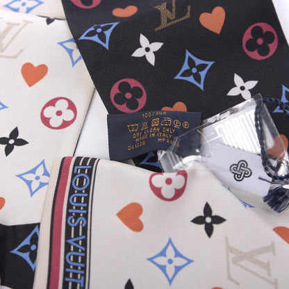 Louis Vuitton Silk Game On Bandeau Black White 6 of 6