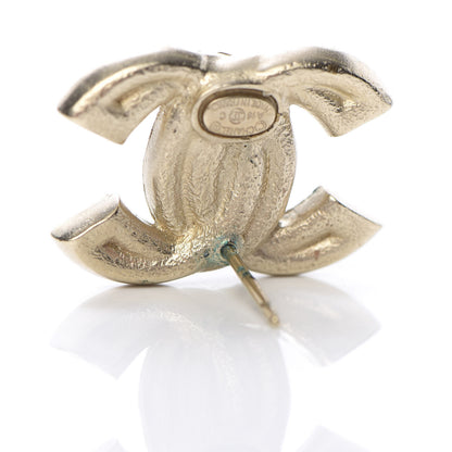 Chanel Crystal CC Earrings Gold 5 of 8