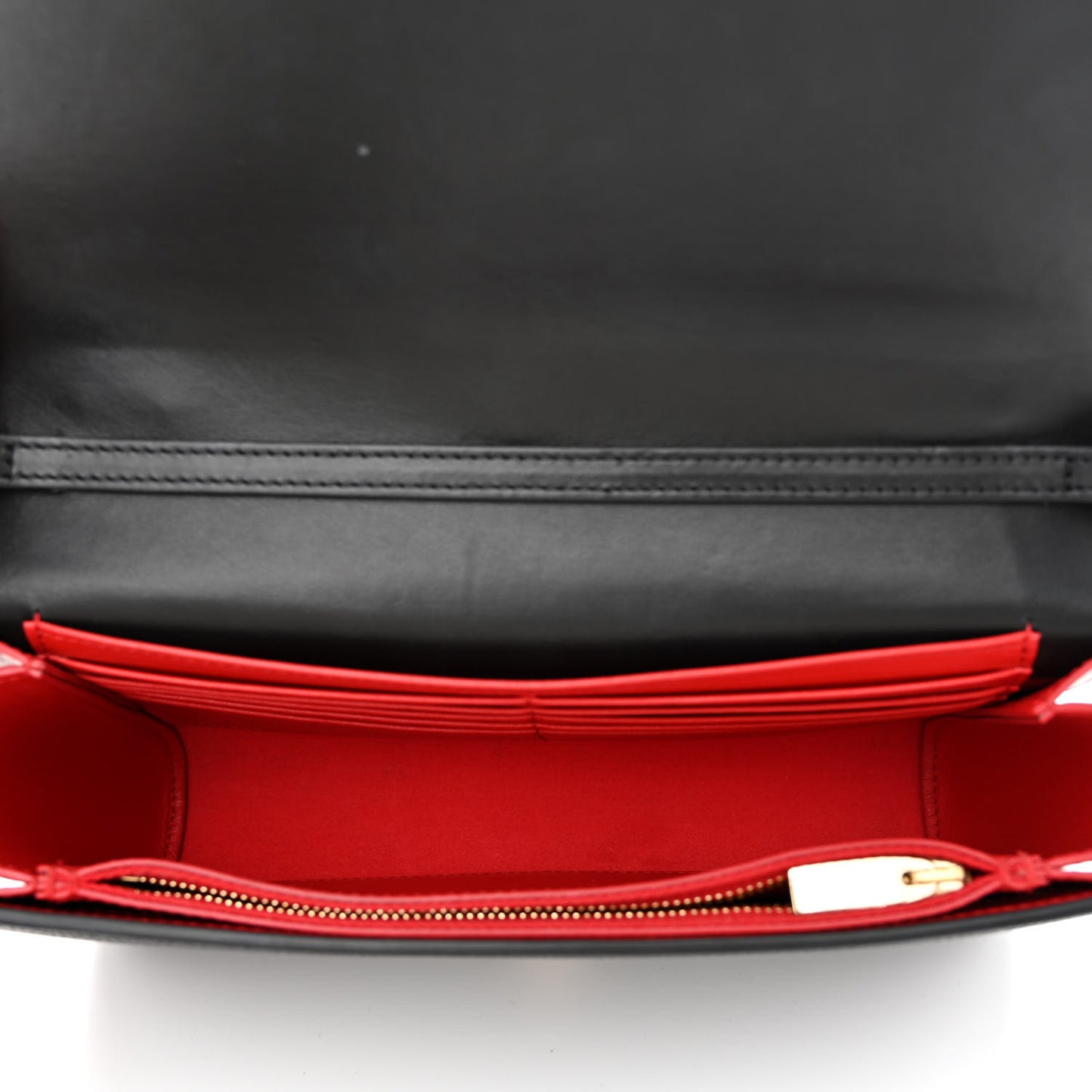 Grained Calfskin Spikes Loubinthesky Paloma Wallet On Chain Black Multimetal