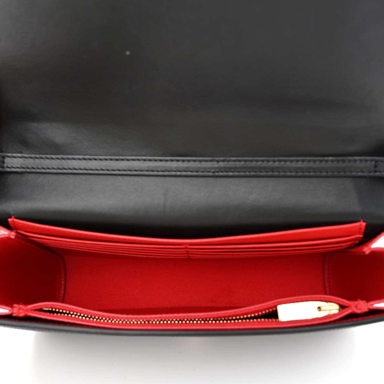 Christian Louboutin Grained Calfskin Spikes Loubinthesky Paloma Wallet On Chain Black Multimetal 5 of 11
