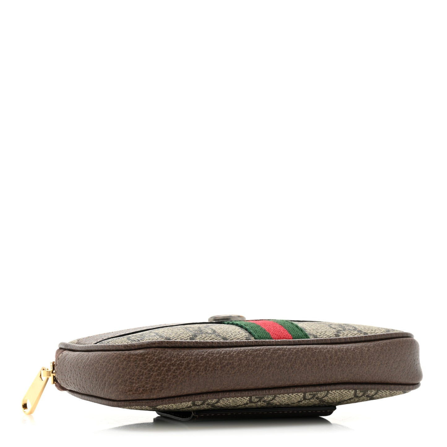 GG Supreme Monogram Web Small Ophidia Belt Bag 85 34 Dark Brown