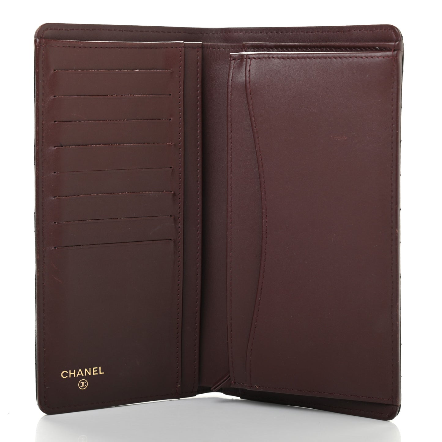 Caviar Quilted Yen Wallet Black