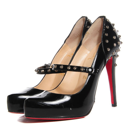 Christian Louboutin Patent Mad Mary 120 Pumps 40.5 Black 3 of 6