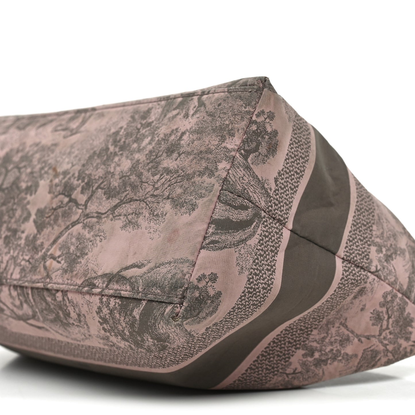 Technical Fabric Toile De Jouy DiorTravel Nomad Pouch Pink Grey