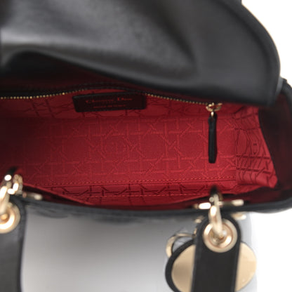 Christian Dior Lambskin Cannage Small Lucky Badges My Lady Dior Black 5 of 9