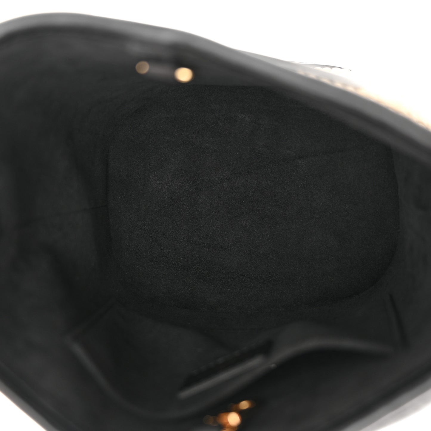 Raffia Petit Bucket Black
